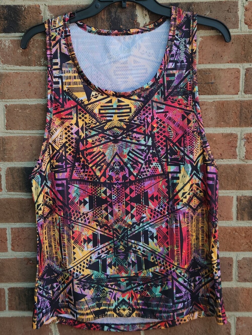 Reebok Multicolor Tribal-Print Athletic Tank Top